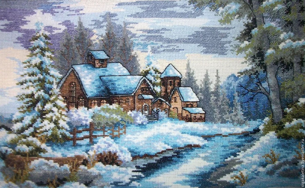 Cross Stitched Paintings