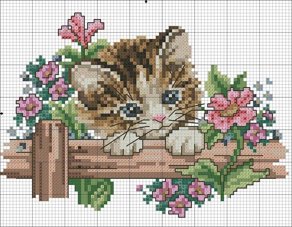 Cross stitching