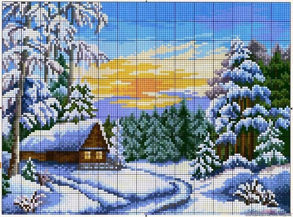 Cross stitching nature