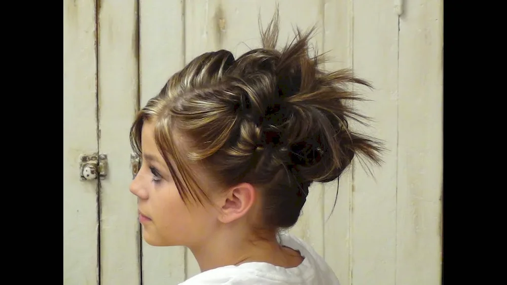 High hairstyles for girl