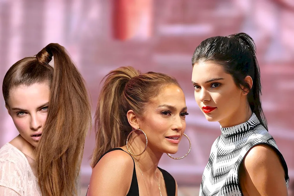 High ponytail
