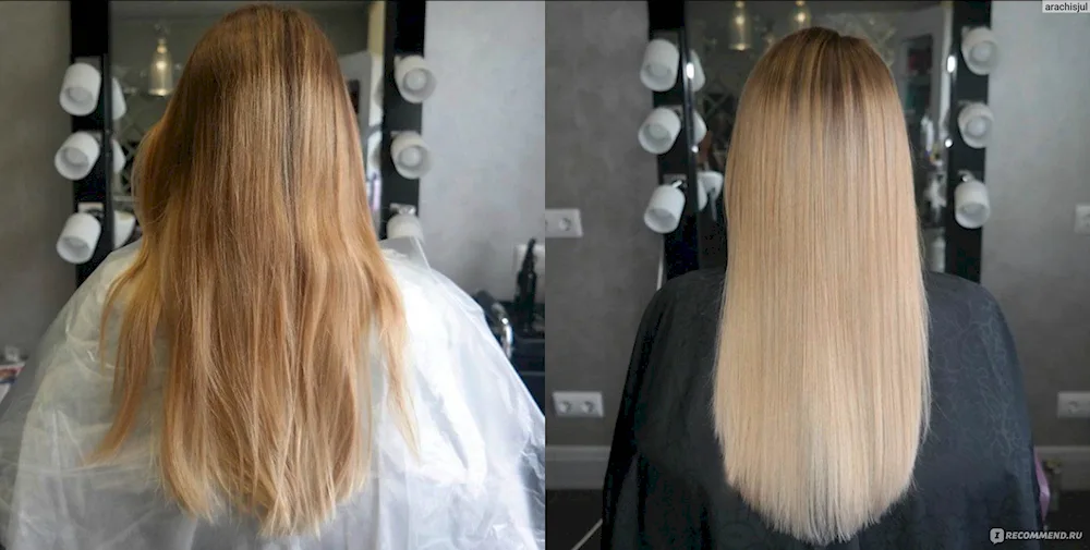 Colourless hair toning