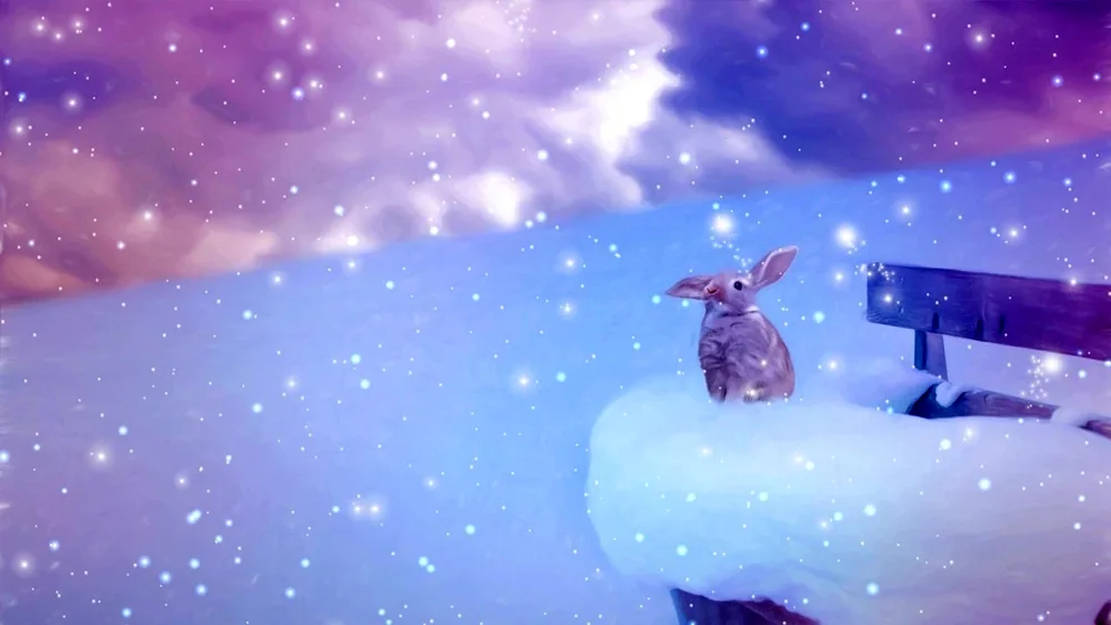 The squirrel in winter