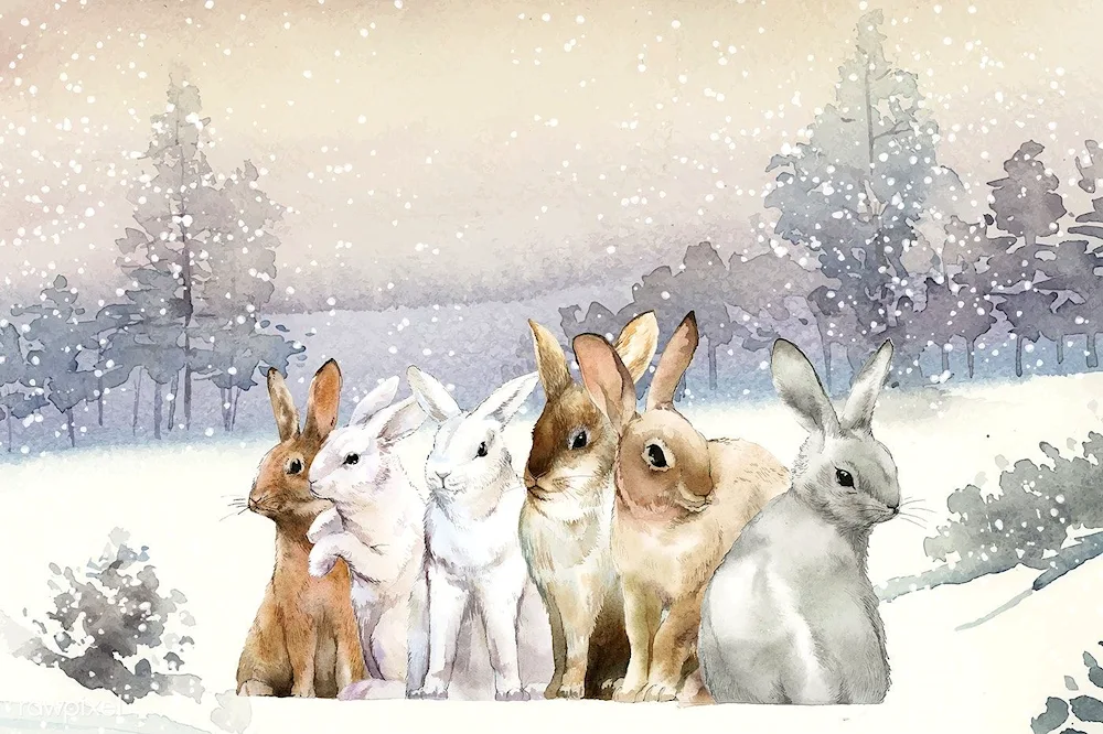 Bunny in winter