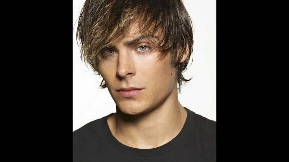 Zac Efron with bangs