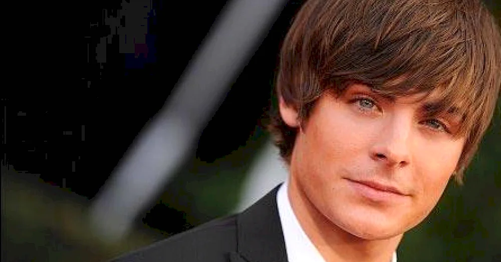 Zac Efron with bangs