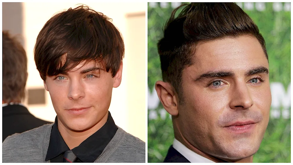 Zac Efron with bangs