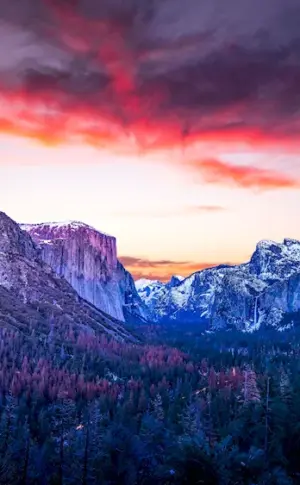 Sunset Yosemite Valley