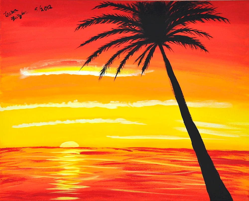 Sunset drawing