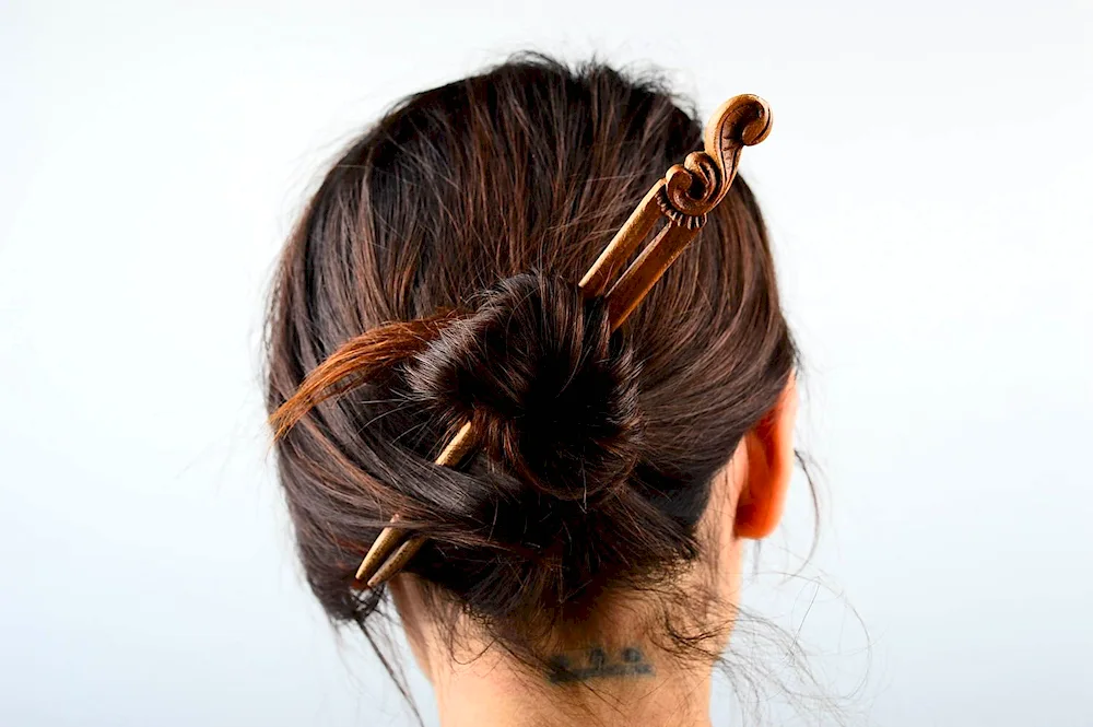 Evening hairstyles with a chignon