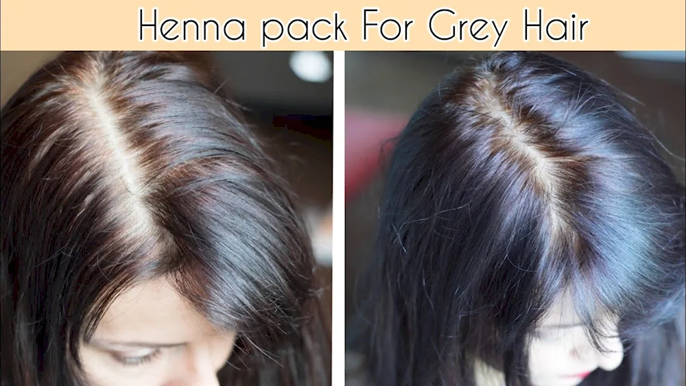 Basma and grey hair.
