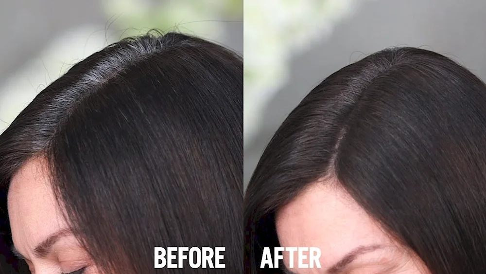 Colouring grey hair on dark hair