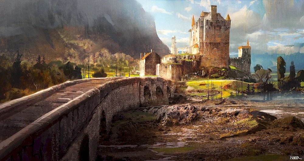 Siege storming fantasy art