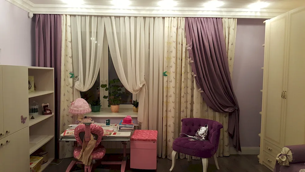 Zana curtains in a room for a girl