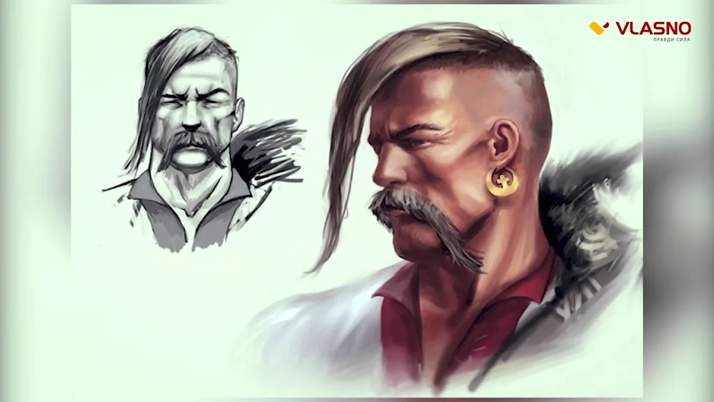 Zaporozhian Cossack hairstyle