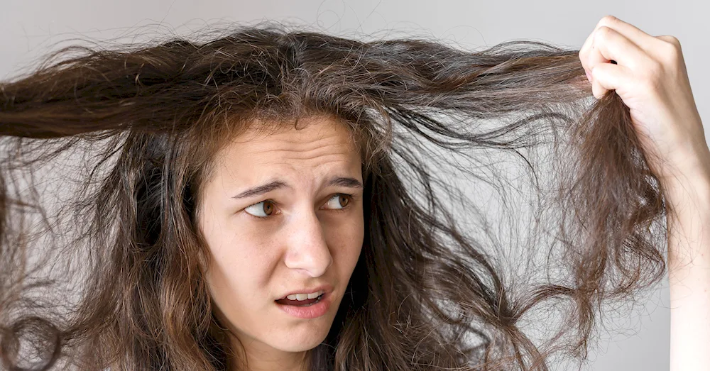 Tangled hair
