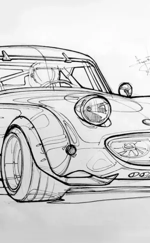 Car sketches