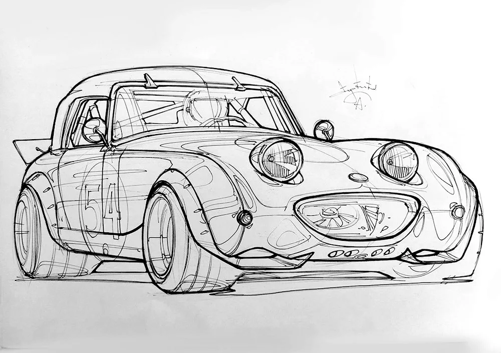 Car sketches