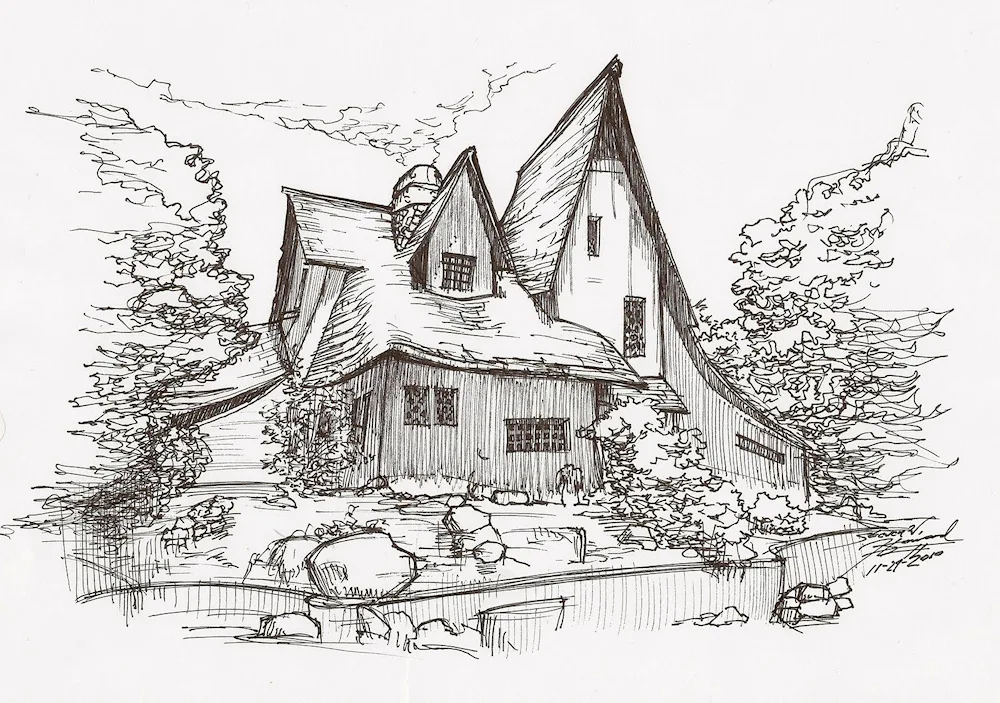 Houses for drawing