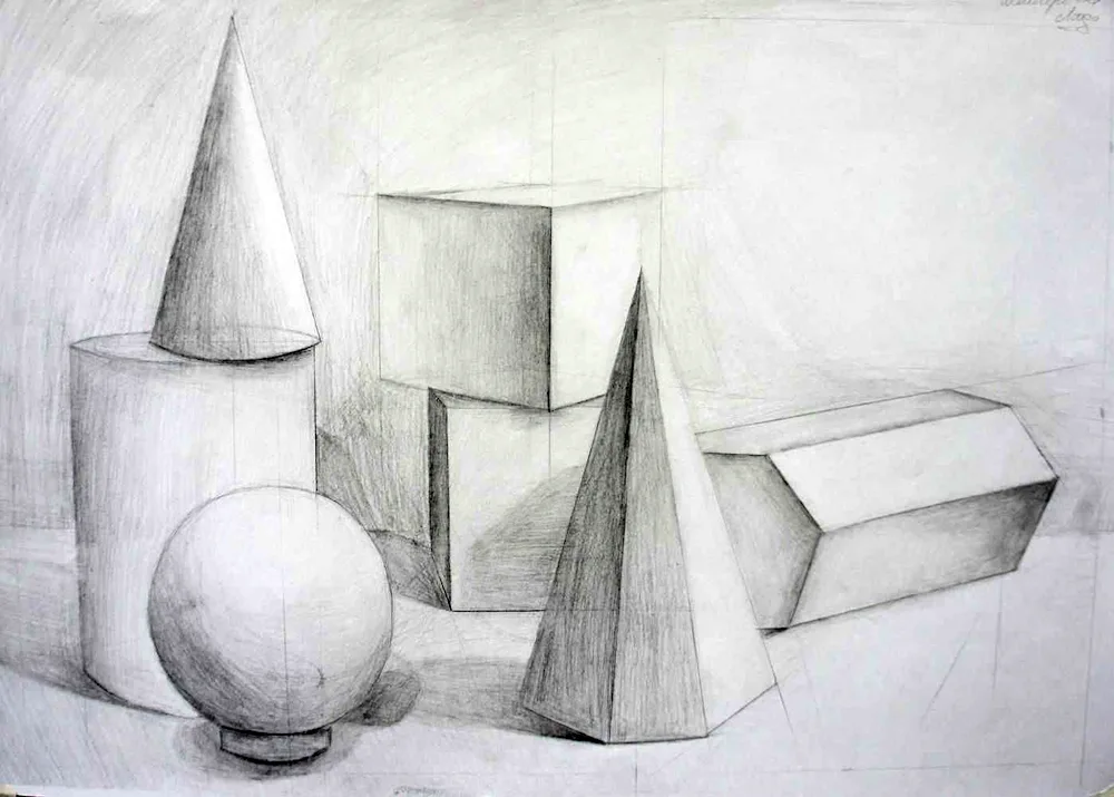 Gypsum geometric figures
