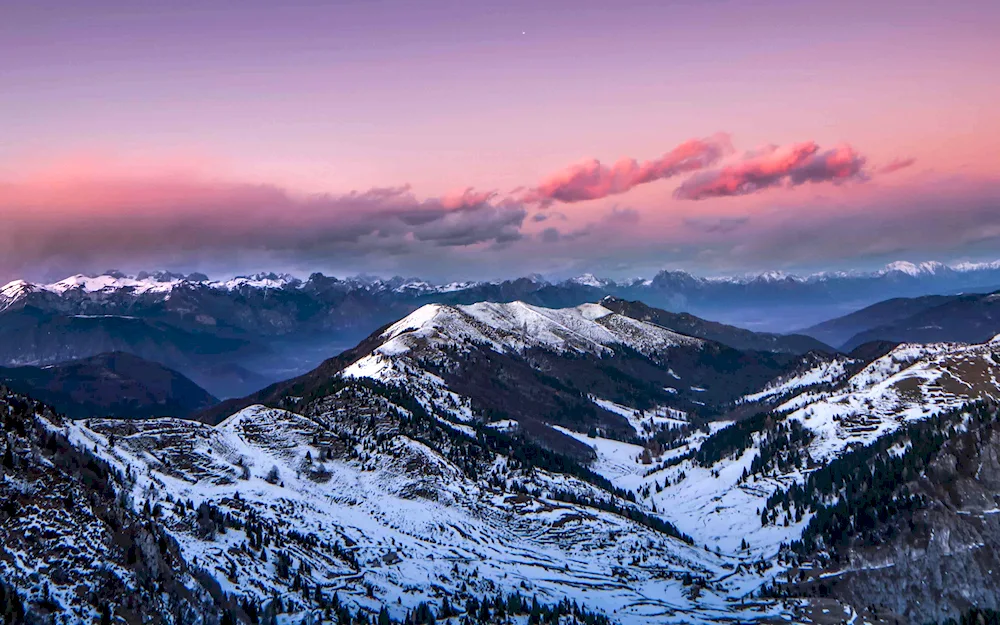 Snowy mountains