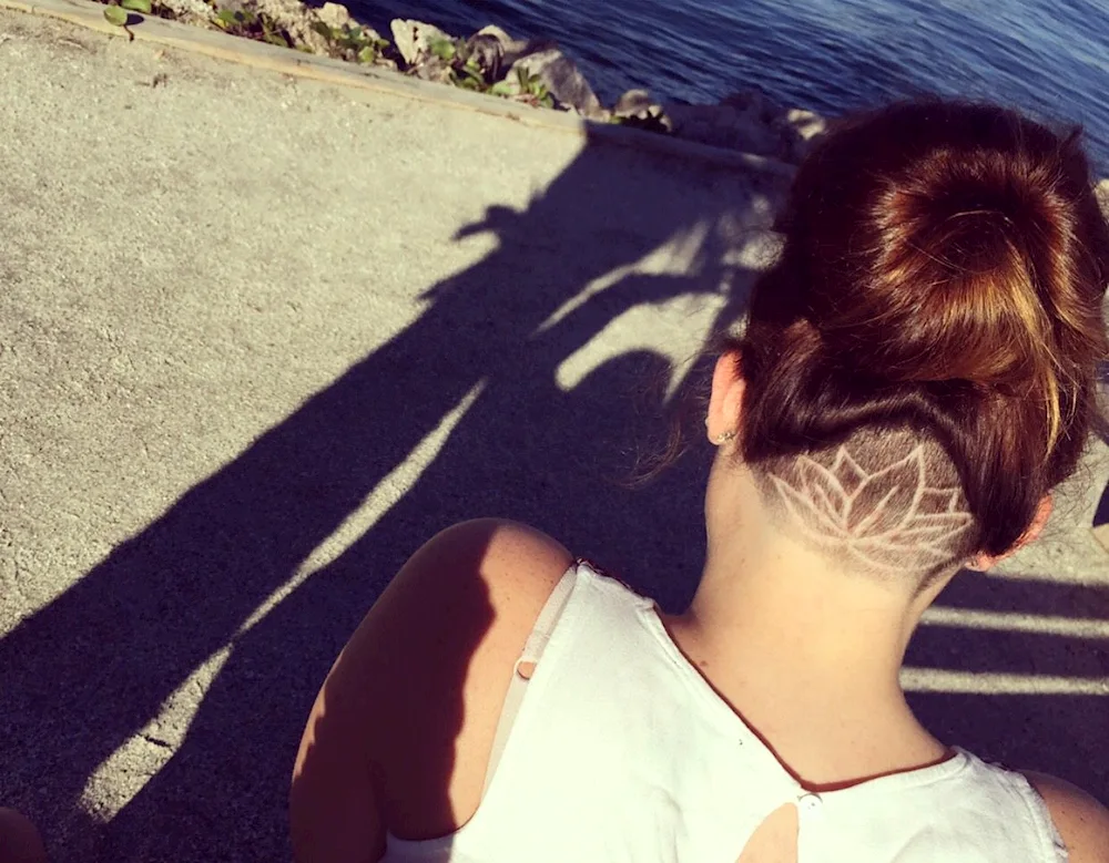 Haircuts with shaved back of the head