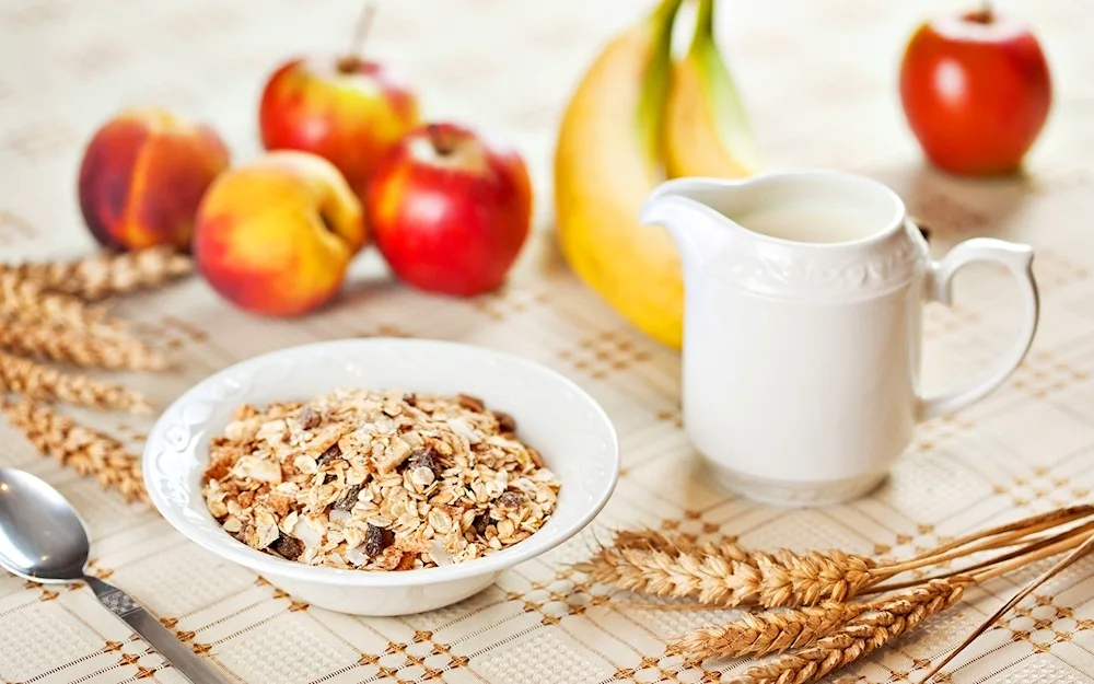 Bowl with oatmeal