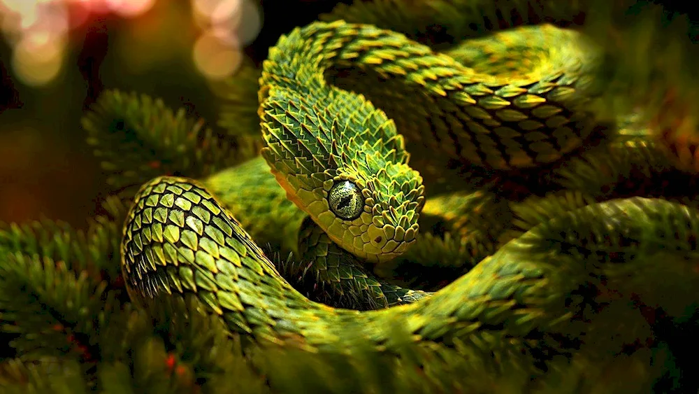 Green bush viper