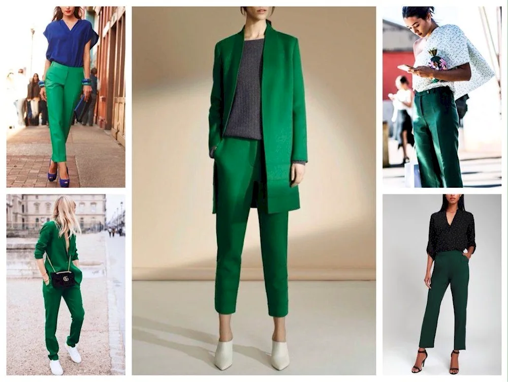 Green trousers