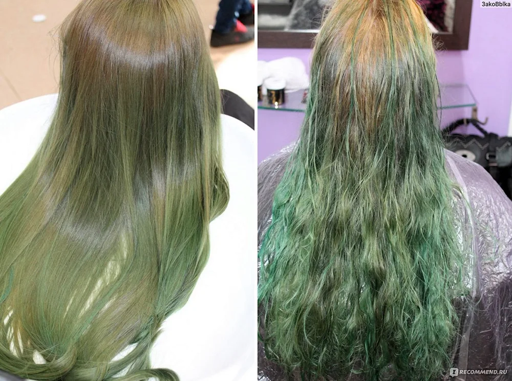 Uncoloured hair