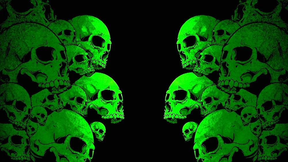 Green skull