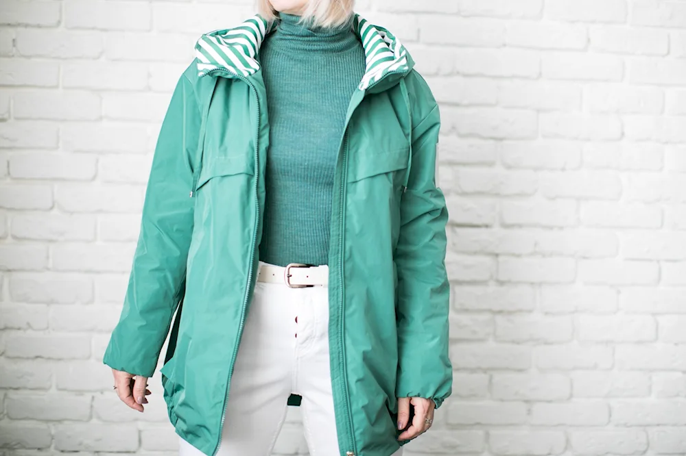 Green down jacket bershka