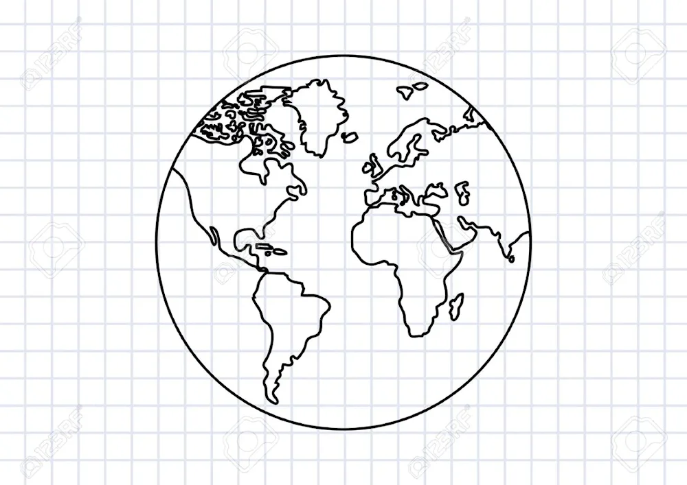 Earth drawing