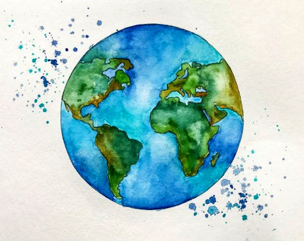 Earth drawing