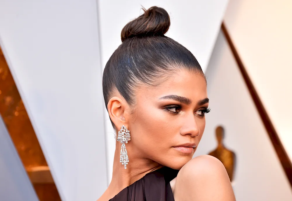 Hair ponytail for girls with long hair