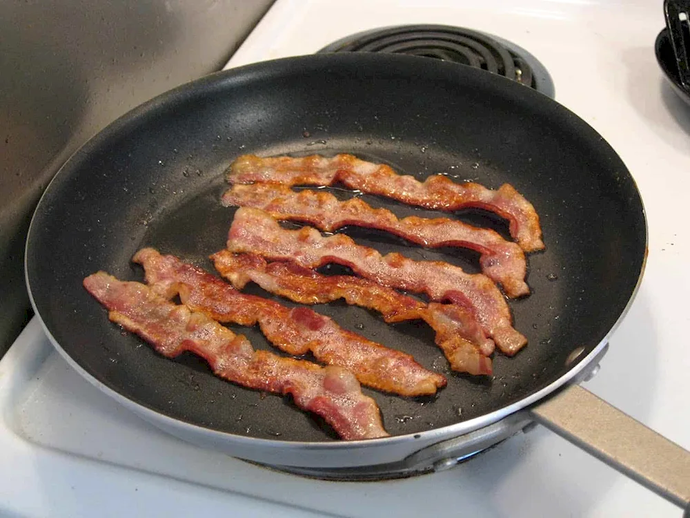 Fried bacon