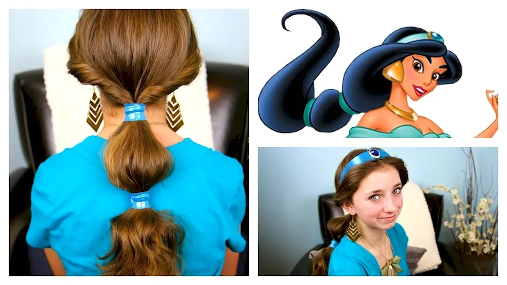 Jasmine Disney hairstyle