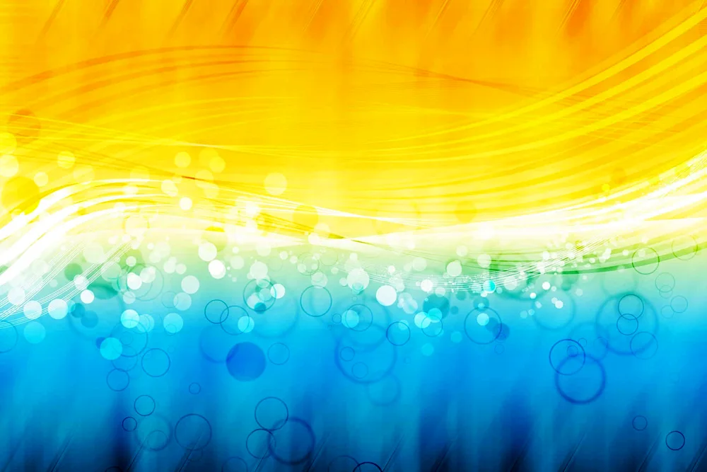 Yellow blue abstract