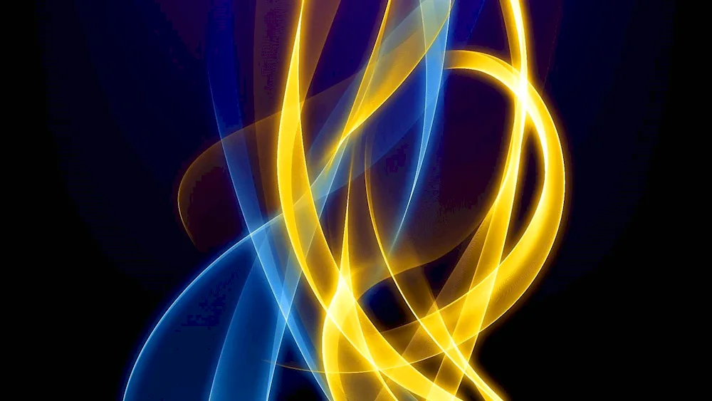 Yellow blue abstraction