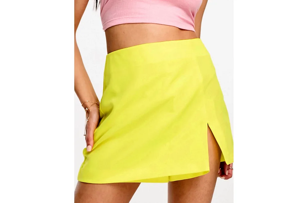 Yellow shorts women's