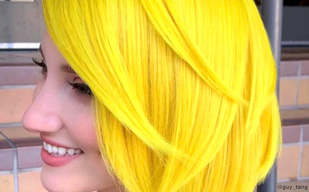 Yellow hair