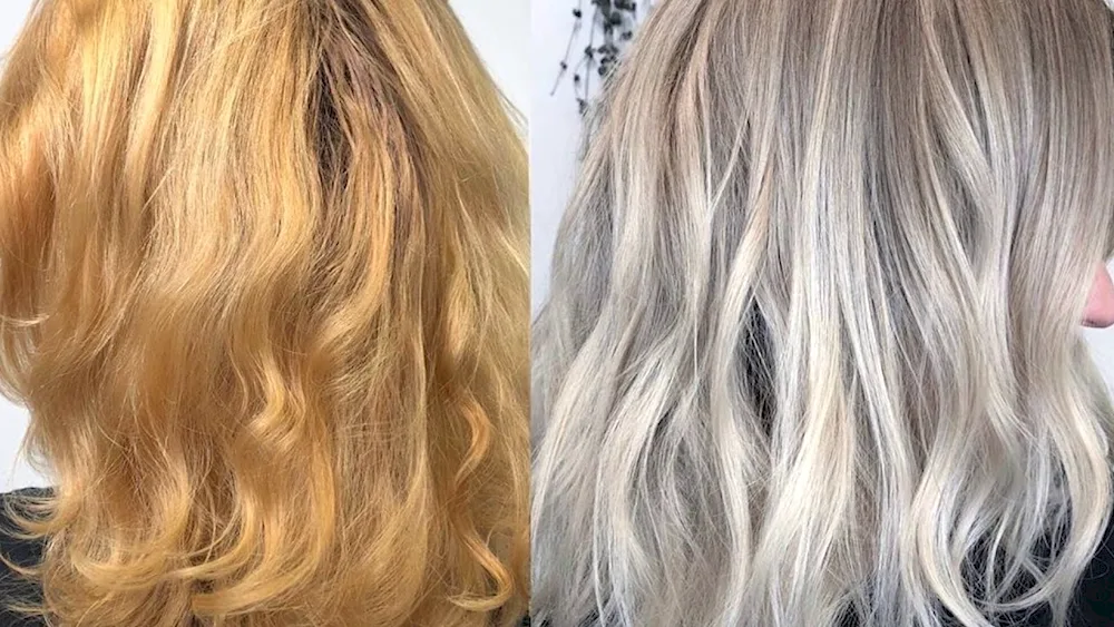 Colouring hair from dark to russet