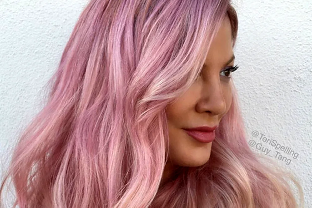 Pink hair colour