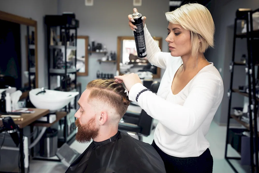 Woman hairdresser