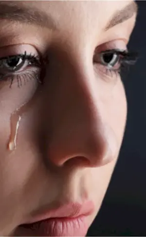 Woman crying