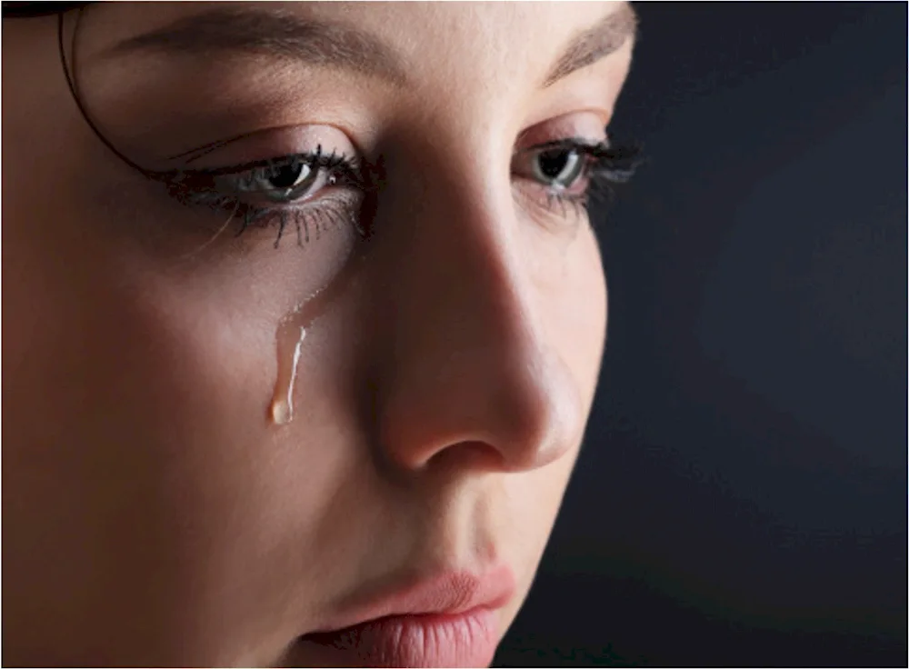 Woman crying