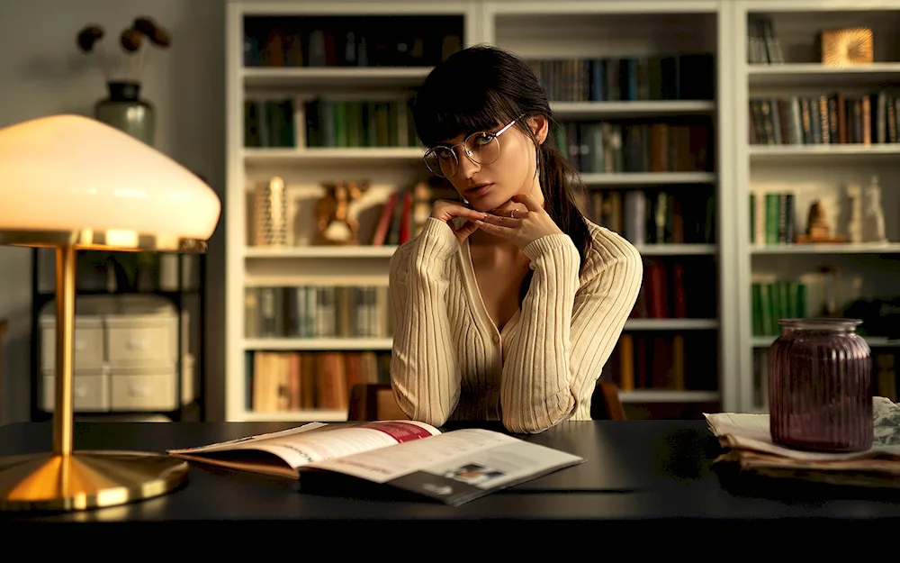 Woman with a book