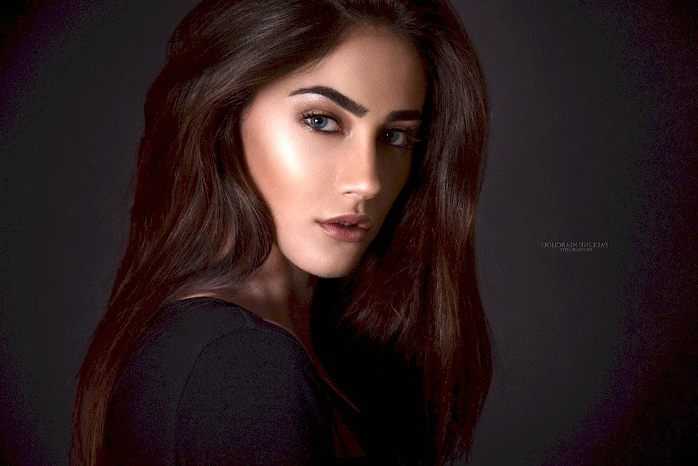 Woman with dark hair