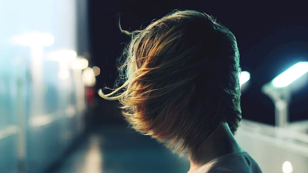 Woman with a back bob