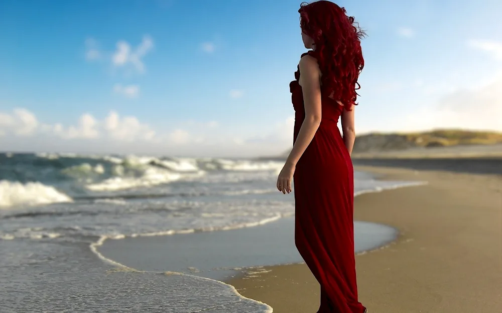 Girl with back